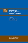 Cover: Managing the Insolvency Risk of Insurance Companies - Kluwer Academic Publishers