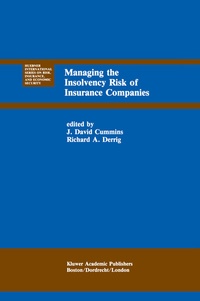 Abbildung von: Managing the Insolvency Risk of Insurance Companies - Kluwer Academic Publishers