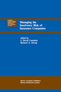 Cover: Managing the Insolvency Risk of Insurance Companies - Springer