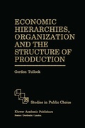 Cover: Economic Hierarchies, Organization and the Structure of Production - Kluwer Academic Publishers