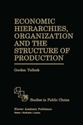 Cover: Economic Hierarchies, Organization and the Structure of Production - Springer