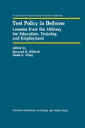 Cover: Test Policy in Defense - Kluwer Academic Publishers
