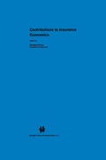 Cover: Contributions to Insurance Economics - Springer