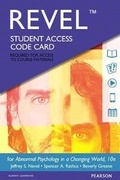Cover: New Mylab Psychology with Pearson Etext -- Standalone Access Card -- For Abnormal Psychology in a Changing World - Pearson