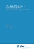 Cover: The Social Response to Environmental Risk - Springer