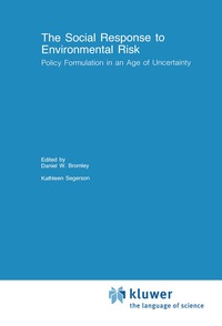 Enlarge image Cover: The Social Response to Environmental Risk - Springer
