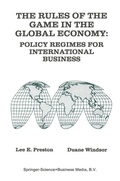 Cover: The Rules of the Game in the Global Economy - Springer