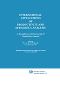 Cover: International Applications of Productivity and Efficiency Analysis - Springer