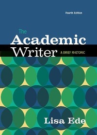 Enlarge image Cover: The Academic Writer - Bedford Books