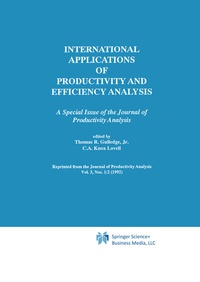 Enlarge image Cover: International Applications of Productivity and Efficiency Analysis - Springer