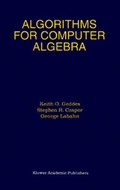 Cover: Algorithms for Computer Algebra - Springer