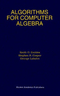 Enlarge image Cover: Algorithms for Computer Algebra - Springer