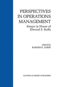 Enlarge image Cover: Perspectives in Operations Management - Springer