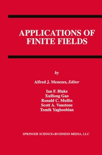 Enlarge image Cover: Applications of Finite Fields - Springer