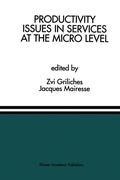 Cover: Productivity Issues in Services at the Micro Level - Kluwer Academic Publishers