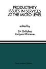 Cover: Productivity Issues in Services at the Micro Level - Springer