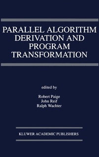 Abbildung von: Parallel Algorithm Derivation and Program Transformation - Kluwer Academic Publishers