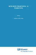 Cover: Research traditions in marketing - Kluwer Academic Publishers