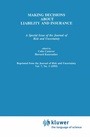 Cover: Making Decisions About Liability And Insurance - Kluwer Academic Publishers