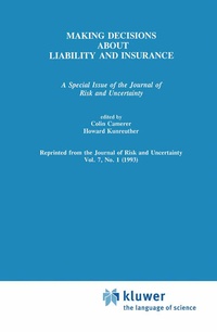 Enlarge image Cover: Making Decisions About Liability And Insurance - Springer