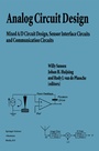 Cover: Analog Circuit Design - Springer