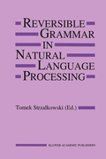 Cover: Reversible Grammar in Natural Language Processing - Kluwer Academic Publishers