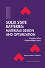 Cover: Solid State Batteries: Materials Design and Optimization - Springer