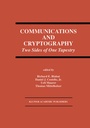 Cover: Communications and Cryptography - Kluwer Academic Publishers