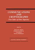 Cover: Communications and Cryptography - Kluwer Academic Publishers