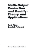 Bild: Multi-Output Production and Duality: Theory and Applications - Springer
