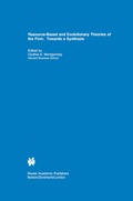 Cover: Resource-Based and Evolutionary Theories of the Firm - Springer