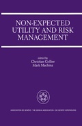Bild: Non-Expected Utility and Risk Management - Springer