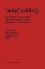 Cover: Analog Circuit Design - Kluwer Academic Publishers