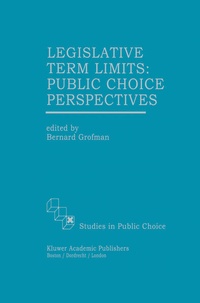 Enlarge image Cover: Legislative Term Limits: Public Choice Perspectives - Springer