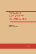 Bild: Designs and Finite Geometries - Kluwer Academic Publishers