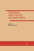 Bild: Designs and Finite Geometries - Springer