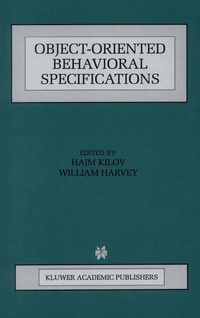Enlarge image Cover: Object-Oriented Behavioral Specifications - Springer