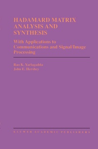 Enlarge image Cover: Hadamard Matrix Analysis and Synthesis - Springer