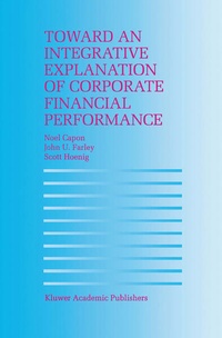 Enlarge image Cover: Toward an Integrative Explanation of Corporate Financial Performance - Springer