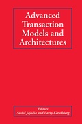Cover: Advanced Transaction Models and Architectures - Kluwer Academic Publishers