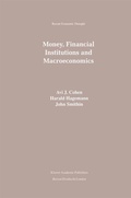 Cover: Money, Financial Institutions and Macroeconomics - Kluwer Academic Publishers