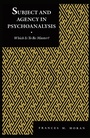 Cover: Subject and Agency in Psychoanalysis - New York University Press