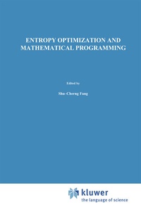 Abbildung von: Entropy Optimization and Mathematical Programming - Springer