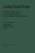 Cover: Analog Circuit Design - Springer