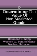 Cover: Determining the Value of Non-Marketed Goods - Springer