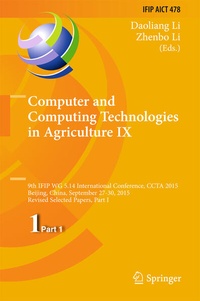 Enlarge image Cover: Computer and Computing Technologies in Agriculture IX - Springer