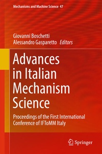 Enlarge image Cover: Advances in Italian Mechanism Science - Springer