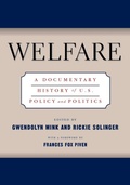 Cover: Welfare - New York University Press