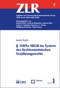 Cover: &sect; 1489a ABGB im System des liechtensteinischen Verj&auml;hrungsrechts - Dike Verlag Z&uuml;rich