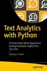 Enlarge image Cover: Text Analytics with Python - Apress